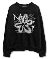 New Year グラフィックスウェットシャツ_ブラック