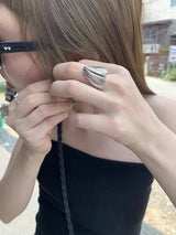 Vintage ethnic heart ring