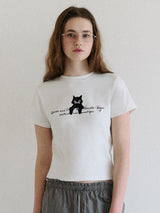 ローラキャットフレンズTシャツ ホワイト