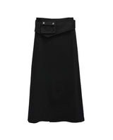Et Pocket Belt Cotton Long Skirt