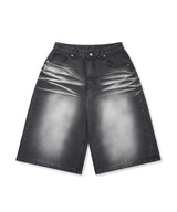 Cross Stud Denim Pants - Black