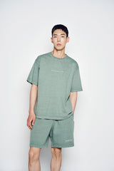25SS シンプルロゴピグメントショートパンツ ライトグリーン