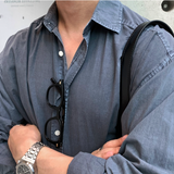  Stable Summer Ice Pigment Linen Shirt