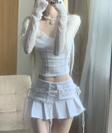 jandaru lace bolero cardigan (white)