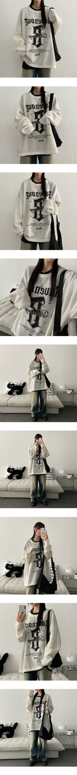 イヴオーバーニットロングスリーブTシャツ