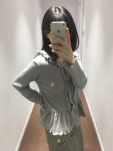 Mohave Frill Knit Cardigan (2 Colors)