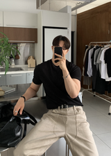 Hidden Air Mesh Muscle Fit Short Sleeve Ties