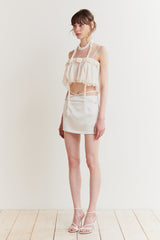 LILY SCARF TOP cream