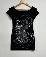 SEMI OFF SPIDER WEB DRESS💛🤍🖤 - 3 COLORS