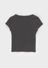 [MADE] Melto Pigment Ribbed Short Sleeve T-shirt