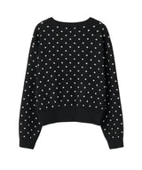 【即日発送】semi loose fit dot cardigan