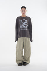 エバーオアシスプリンティング長袖Tシャツ