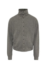 Marl Turtleneck Cardigan
