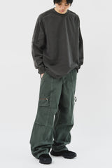Oper Zipper Dyeing Pants (3color)