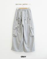 Punch Eyelet Sweatpants