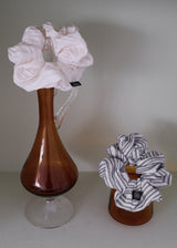 Stripe Scrunchie_Beige&White