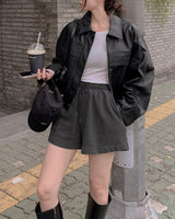 バンディングショートパンツ