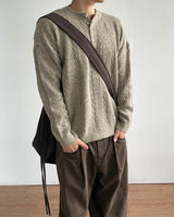 トグケーブルヘンリーニット