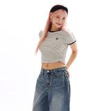 ソフトガールサマーリンガーTシャツ_アイボリー