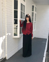 Erion Tie Shirred Long Skirt