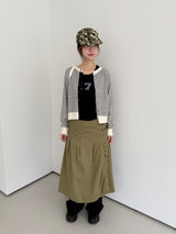 fancy buckle wrap skirt 