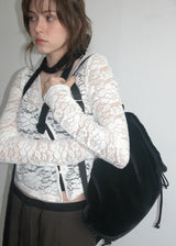 Soft Fur Backpack_Black