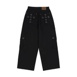 クロスポケットカーゴパンツ (BLACK) F25ZD976