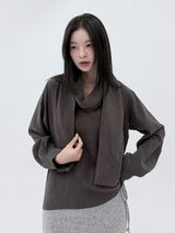  MUFFLER BLEND BLOUSE