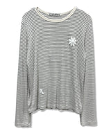 Teen Stripe Symbol Logo Long Sleeve_Ivory