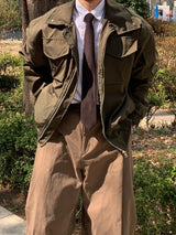 Elon High-Neck Crop Pocket Field Windbreaker