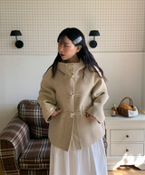 ダッフルハーフレングスハンドメイドコートジャケット