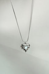 Snake chain] layered thorn heart