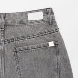 グレーセミワイドデニムパンツ code 18113