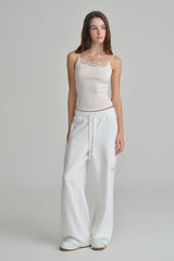 NYC sweatpants, Ivory
