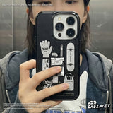 ヒップ アーカイブ オブジェクト エポキシ バンパー iPhone ケース