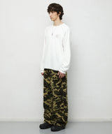 CAMO WIDE FLEECE PANTS_GREEN
