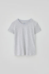T/T スカルプテッド ハーフTシャツ (melange white)