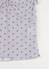 SHIRRING DOT 2-WAY TOP