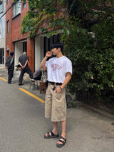 Whatever レタリングショートスリーブTシャツ