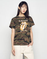 26FW ウーマンローリング ストーンズカモブルーショートスリーブ Tシャツ