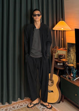 [ VIR Style Original ] China Collar Pleated Jacket 2COLOR