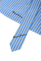 ストライプタイセットクロップドシャツ