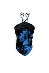  FLUTTER HALTERNECK / BLUE
