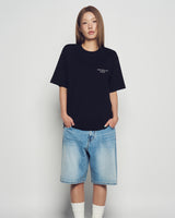26SS フロッキングベーシックロゴ半袖Tシャツ