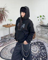 Dibene USA Crop Hoodie