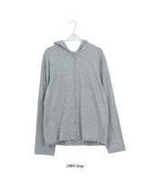 [unisex] ネヴェア ベーシック スラブ 2WAY フード ジップアップ