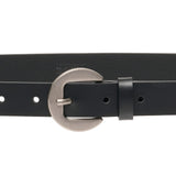 BL009 Casual Men's Leather Belt 23 mm Black