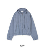 Moa Two Way Check Hood Zip-Up