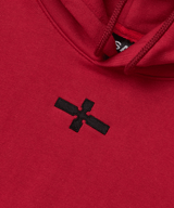 Cross String Hood _ Dark Red 