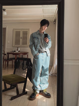 Royce Studded Wide Denim Pants